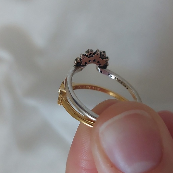 *****SOLD*****Pandora Moon & Sun Ring Set 💍 ✨️ - Picture 4 of 6
